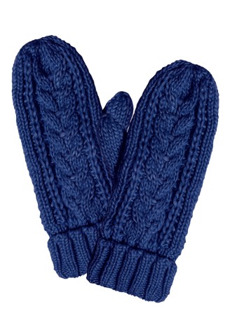 Варежки синие