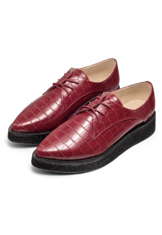 Полуботинки Premium, бордовые