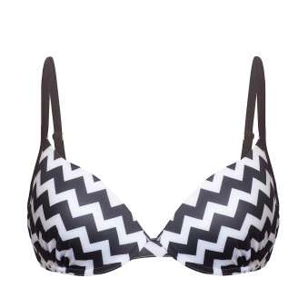 Лиф пуш-ап «Фестиваль» черно-белый