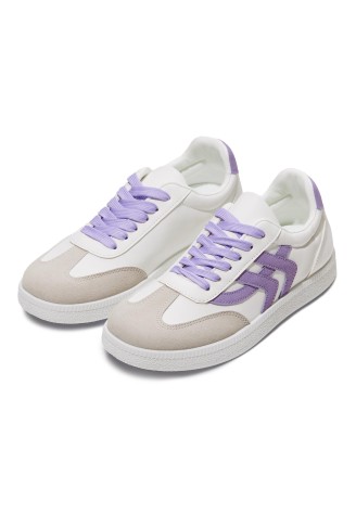 Женские кеды Style, цвет бело-сиреневый
