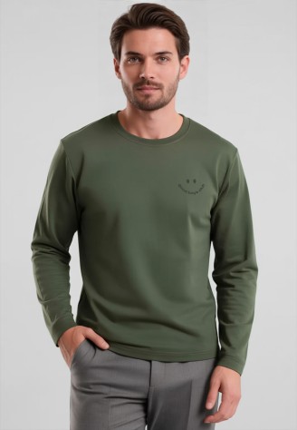 Мужской свитшот-лонгслив с принтом «Good Boys Club», цвет хаки