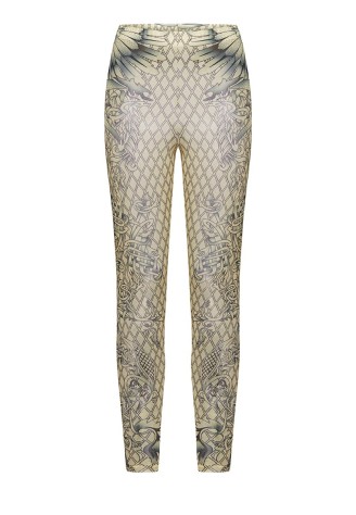 Легинсы с принтом, цвет молочный