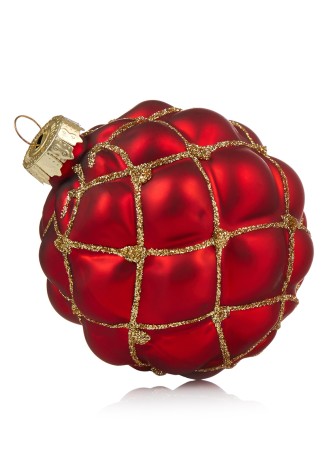 Шар ёлочный большой красный