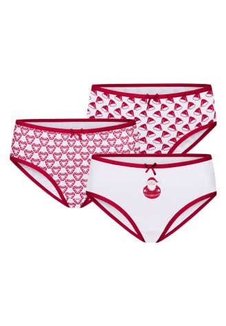 Набор трусиков для девочки «Новогодние», 3 шт.