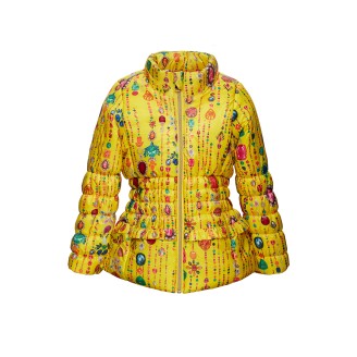 Куртка утепленная для девочки, цвет лимонный