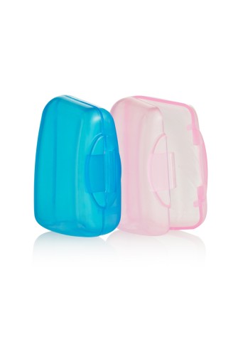 Защитный колпачок для зубной щетки: голубой, розовый