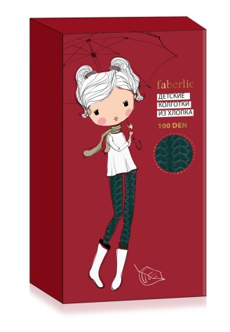 Мягкие эластичные колготки из хлопка «Лесная сказка» SD134, зеленые