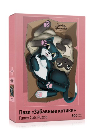 Пазл «Забавные котики» Lovely Moments