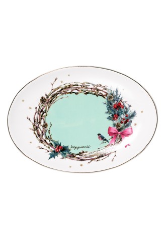 Блюдо овальное Happiness