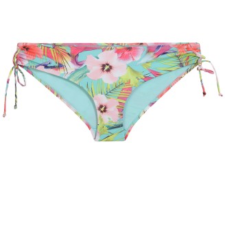 Плавки с завязками, цвет бирюзовый с принтом
