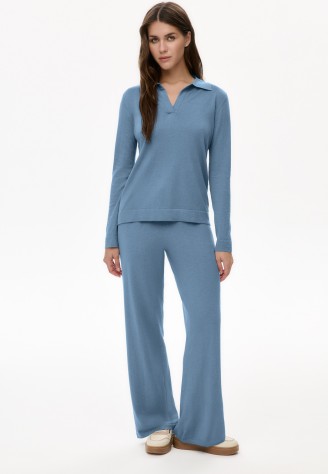 Трикотажный джемпер, цвет голубой