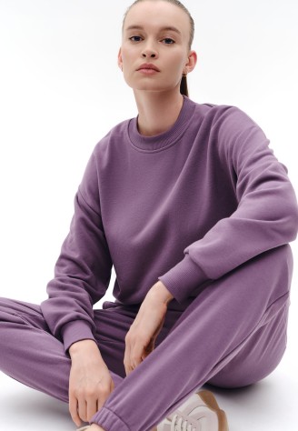 Свитшот из футера, цвет дымчато-пурпурный