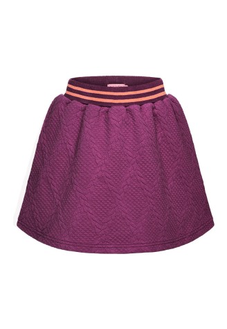 Трикотажная юбка для девочки, цвет бордовый