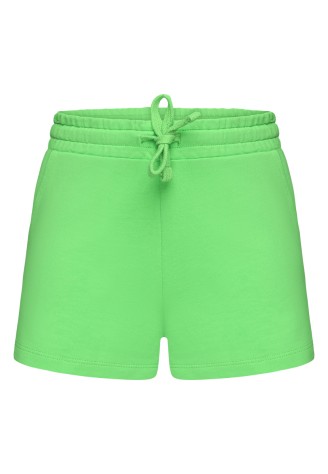 Шорты из футера для девочки, цвет салатовый