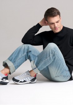 Мужские кроссовки Casual, цвет серо-черный