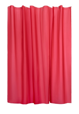 Шторка для ванны красная