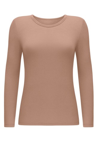 Термофутболка с длинными рукавами, цвет бежевый