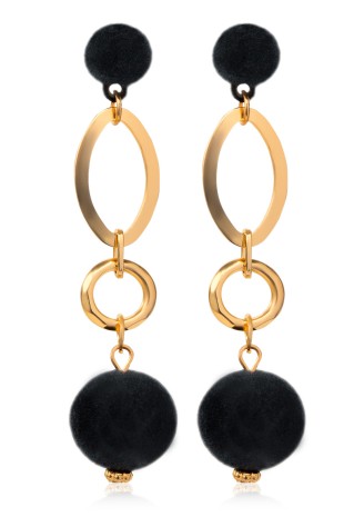 Серьги «Чёрный бархат»