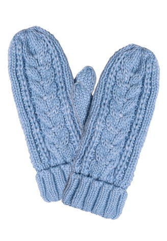 Варежки голубые