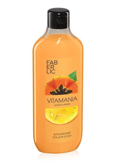 Витаминный гель для душа «Манго и папайя» Vitamania