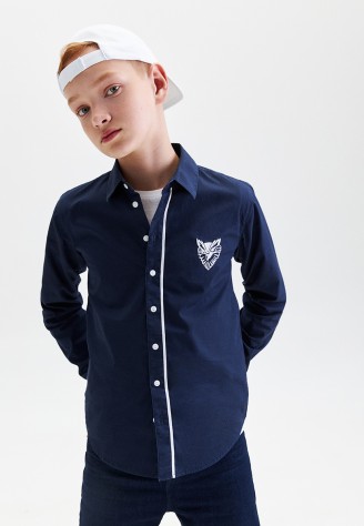 Рубашка с вышивкой для мальчика