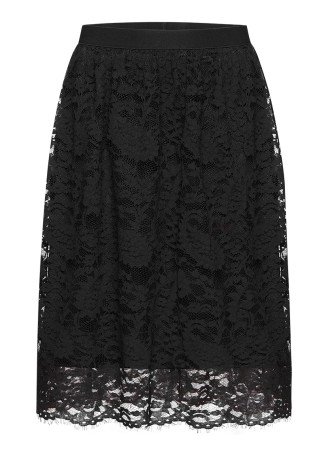 Юбка из кружева, цвет чёрный