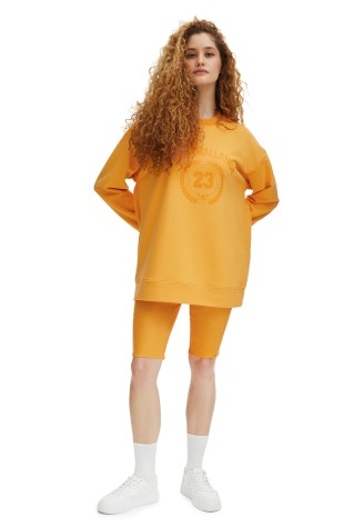 Шорты-велосипедки, цвет желтый