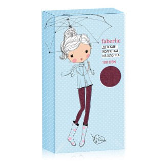 Колготки детские SD131, плотность 100 den, цвет бордовый