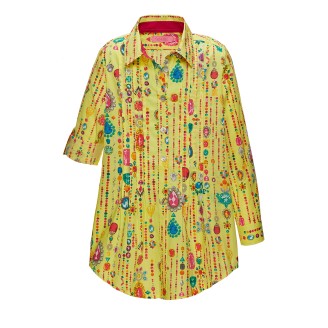 Туника для девочки, цвет лимонный