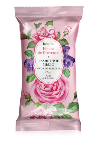 Туалетное мыло «Роза & фиалка» Fleurs de Provence