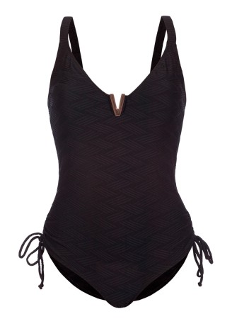 Слитный купальник, черный