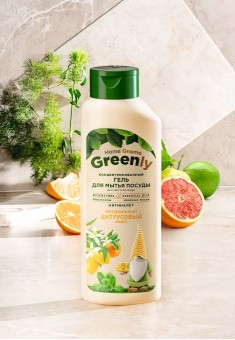 Концентрированный гель для мытья посуды «Цитрусовый микс» Home Gnome Greenly