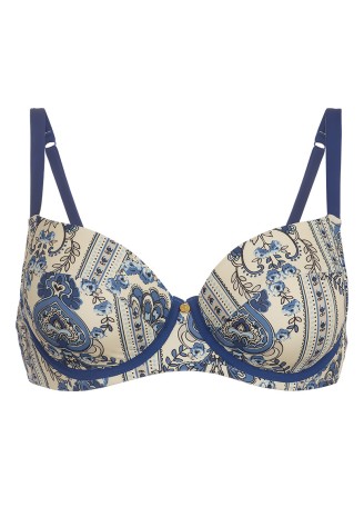 Бюстгальтер для купания Terra, цвет бело-синий