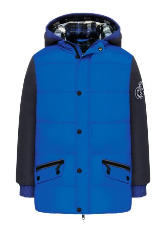 Утепленная куртка для мальчика, цвет ярко-синий