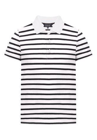 Поло в полоску для мальчика, цвет белый
