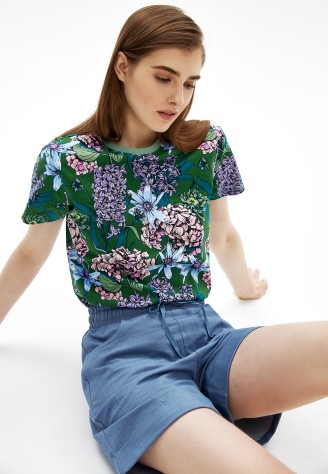 Шорты из футера, цвет светло-синий