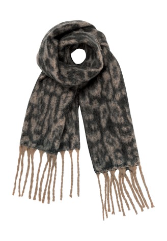 Женский палантин, цвет анималистичный принт