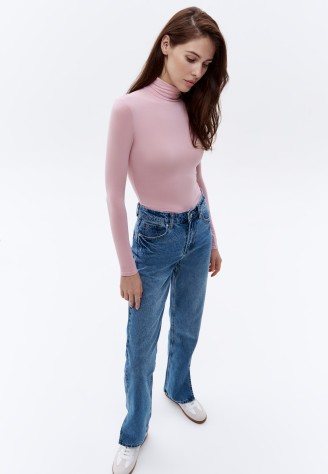 Водолазка, цвет розовый