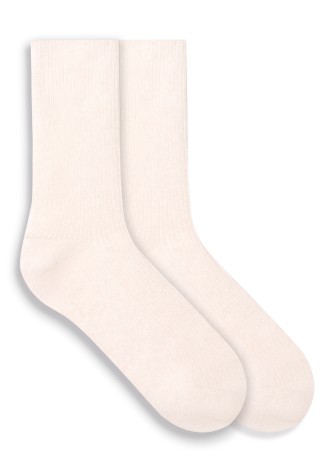 Шерстяные женские носки, цвет слоновая кость