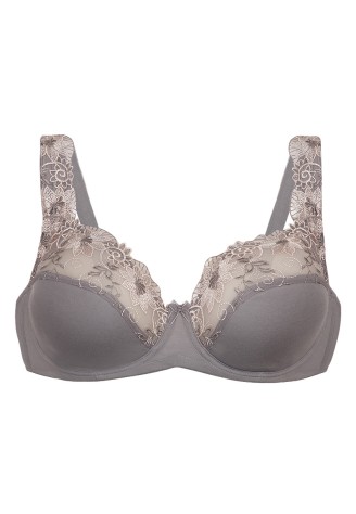 Бюстгальтер усиленная поддержка Leena, цвет серый