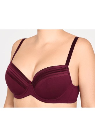 Бюстгальтер особая поддержка с эффектом пуш-ап Susana, цвет марсала