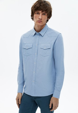 Рубашка для мужчины, цвет синий