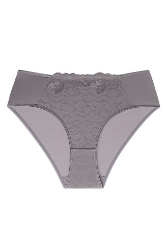 Трусы-слипы с завышенной талией Sela, цвет серый жемчуг