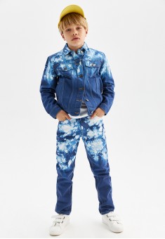 Джинсовая куртка с принтом «тай-дай» для мальчика от Фаберлик, фото 4