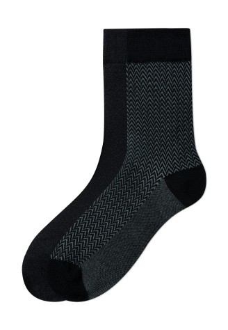 Мужские носки из смесового хлопка, цвет серый/черный