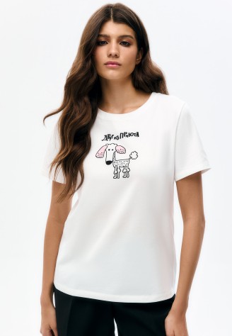 Футболка «Друг из приюта», принт «Пудель»