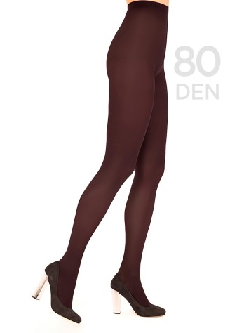 Колготки из микрофибры SI804, 80 den, цвет бордо