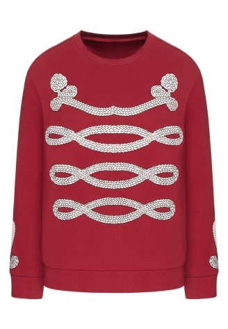 Пуловер трикотажный с длинным рукавом, цвет темно-красный