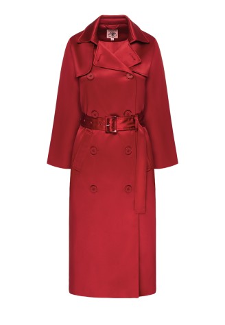 Плащ, цвет темно-красный