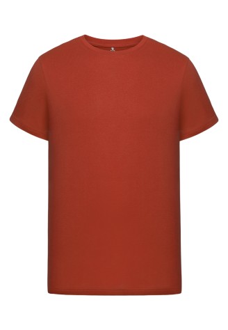 Трикотажная фуфайка с коротким рукавом для мужчины, цвет красный